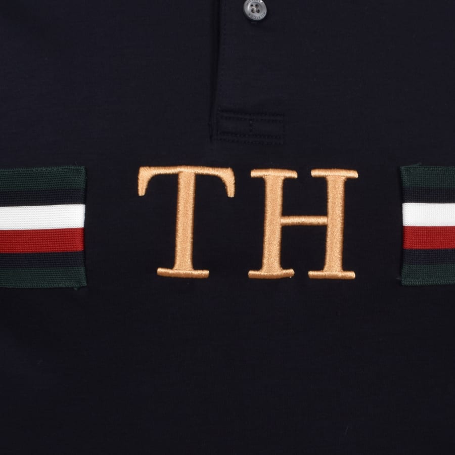Alternative Image for ProductTommy Hilfiger Monogram Logo Polo T Shirt Navy3